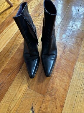 Freelance Paris vintage Black Pointed-Toe Women's Ankle Boots